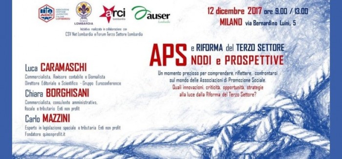 Nodi e Prospettive riforma Terzo Settore – 12 dicembre