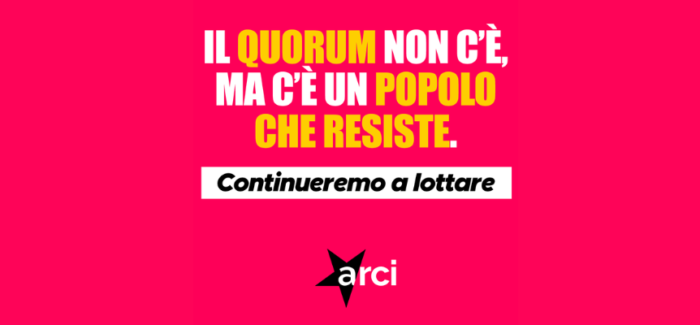 Il quorum non c’è, ma c’è un popolo che resiste.
